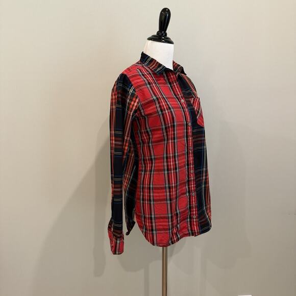 J. Crew Classic-fit boy shirt Stewart tartan Size 2 Top Blouse Holiday Festive - Picture 4 of 13